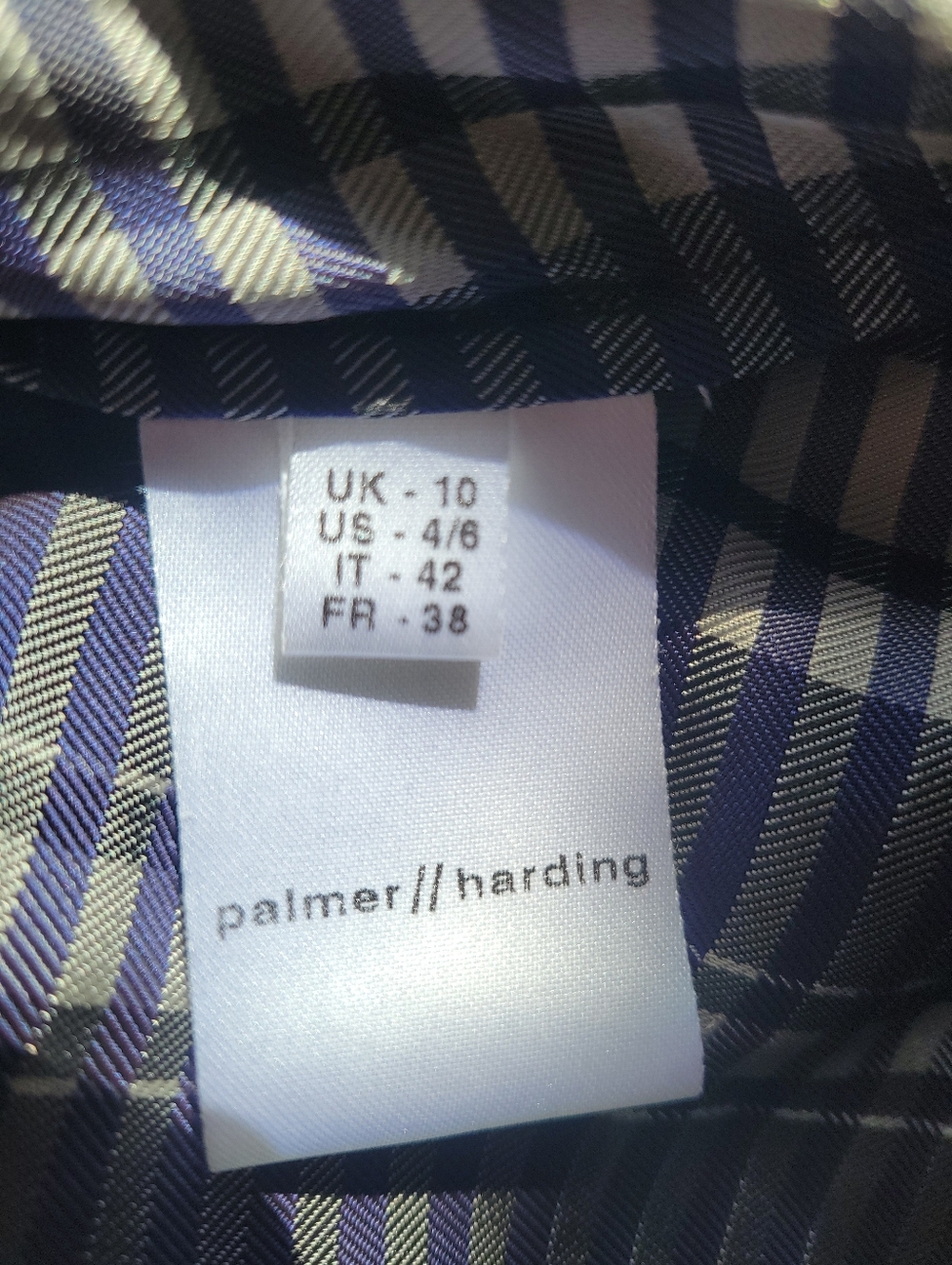 Palmer//Harding Striped Wrap Blazer Belted Tie Waist Jacket Runway Size 4/6 - Picture 10 of 10